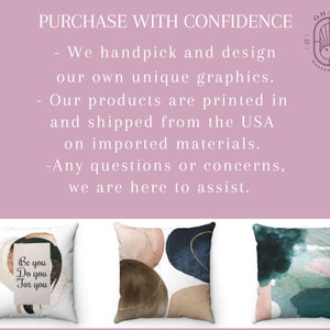 May include: Three throw pillows with different abstract designs. The first pillow has a white background with a beige, brown, and black abstract design and the text "Be you Do you For you". The second pillow has a white background with a beige, brown, and blue abstract design. The third pillow has a white background with a green and pink abstract design.