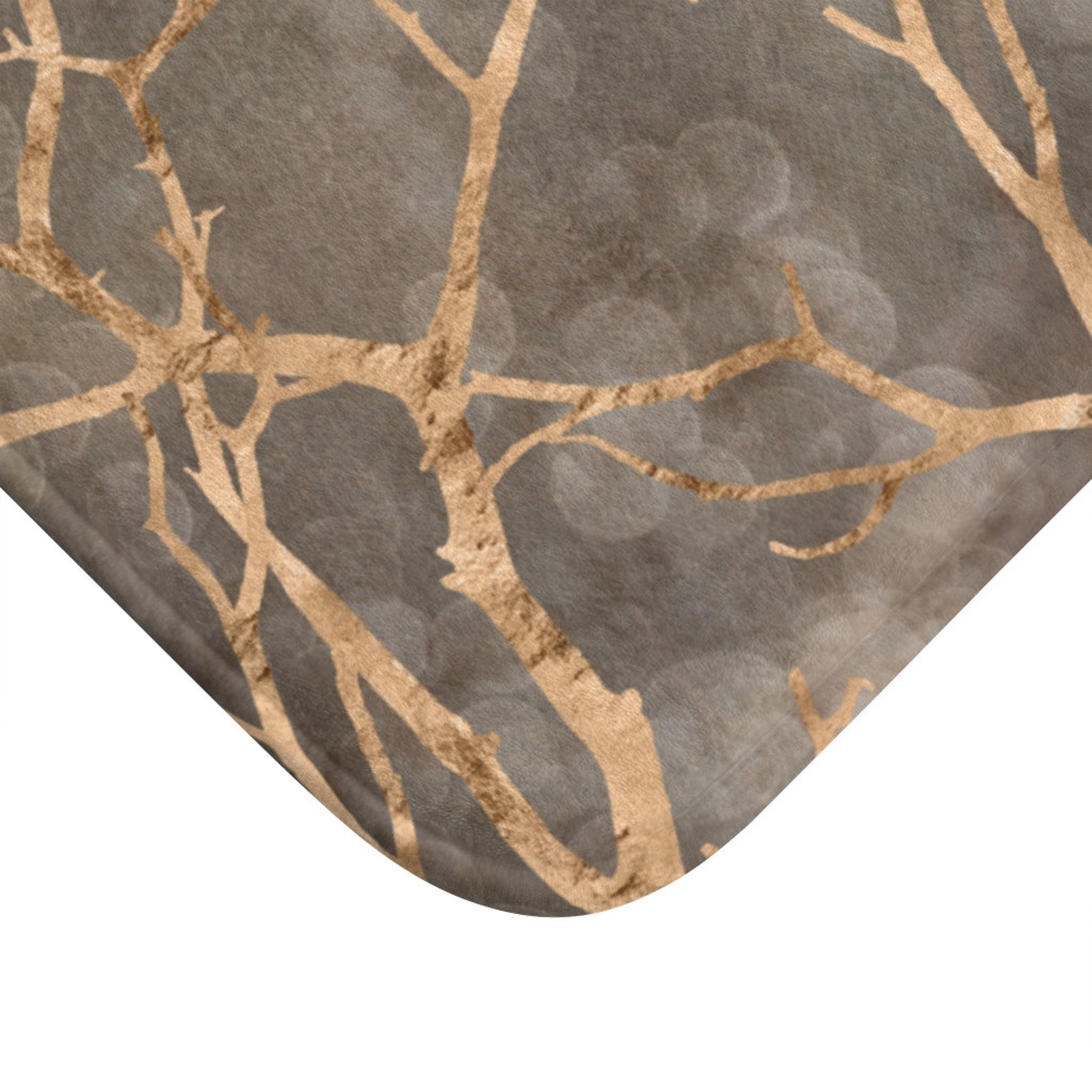 Bath Mats and Rugs Brown Taupe Gold Modern Abstract Art Etsy