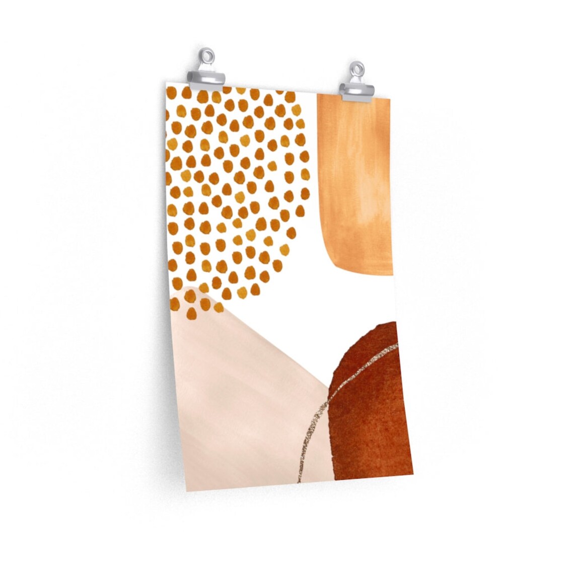 Abstrakte Kunst Wand-Dekor Rost Kupfer erröten rosa Gold | Etsy