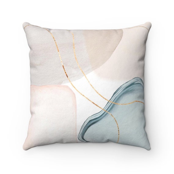 Blush and blue pillows hotsell