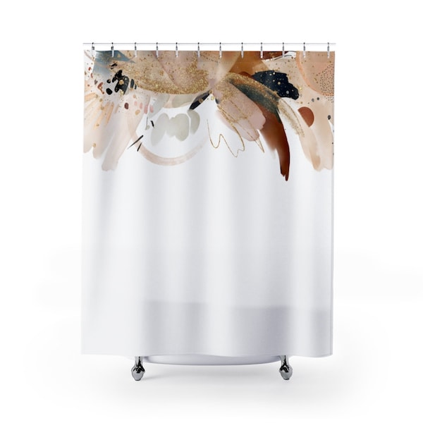 Rust Shower Curtain Etsy