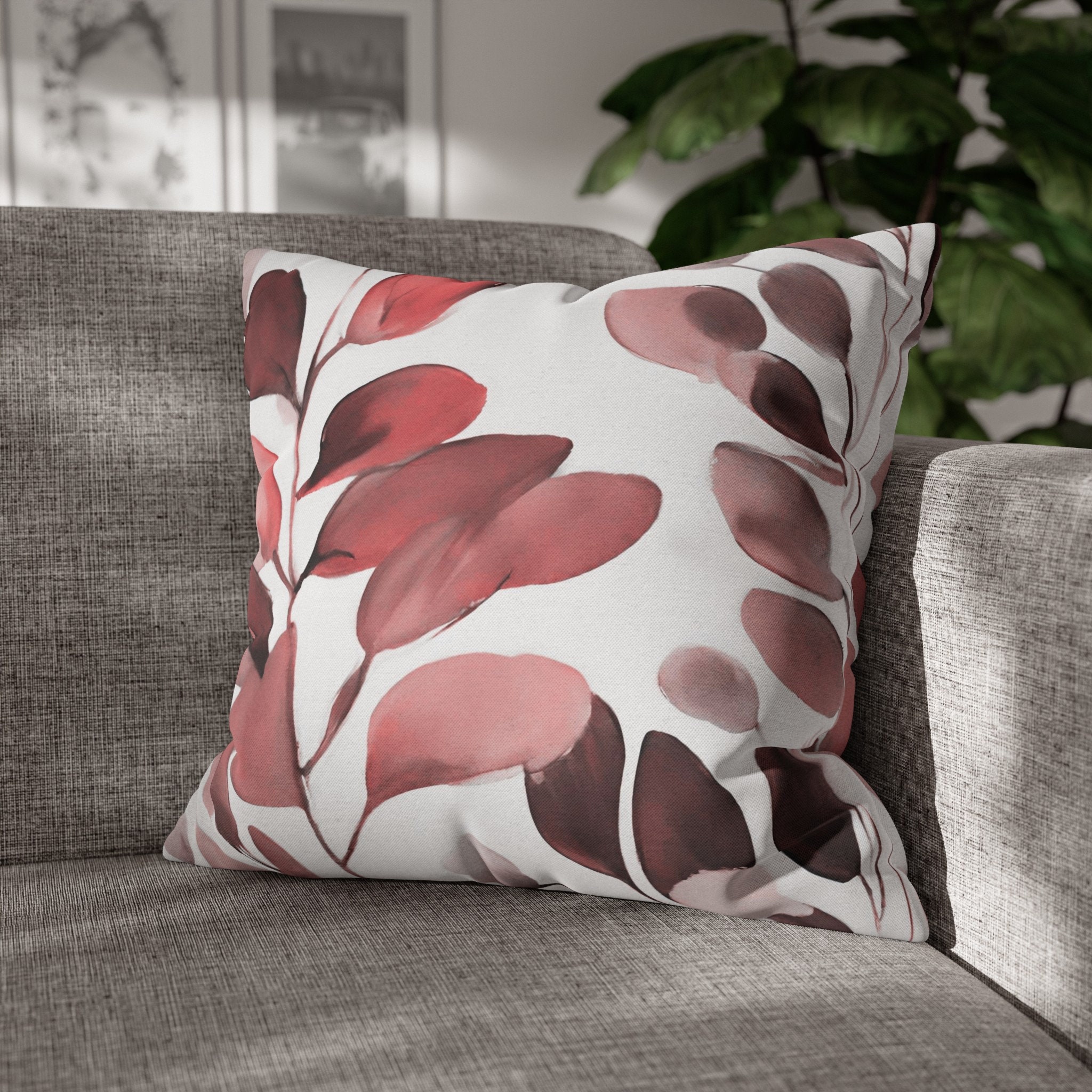 Red boho throw pillows sale