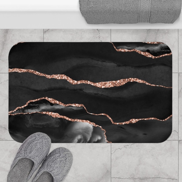 Rose Gold Bathroom Decor Etsy