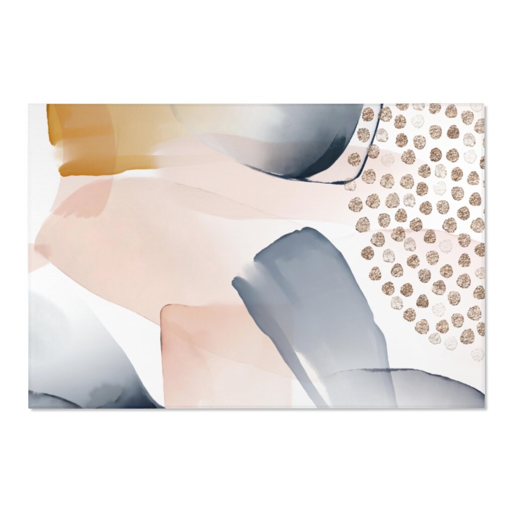 Home & Living Rugs Floor & Rugs Navy Blue Blush Pink Home Office Floor