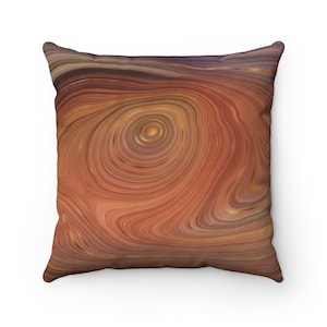 Housse de coussin art abstrait, tons terreux naturels, taie d&#39;oreiller agate quartz brun, coussin décoratif pour canapé, 20 x 20 18 x 18 16 x 16 14 x 14