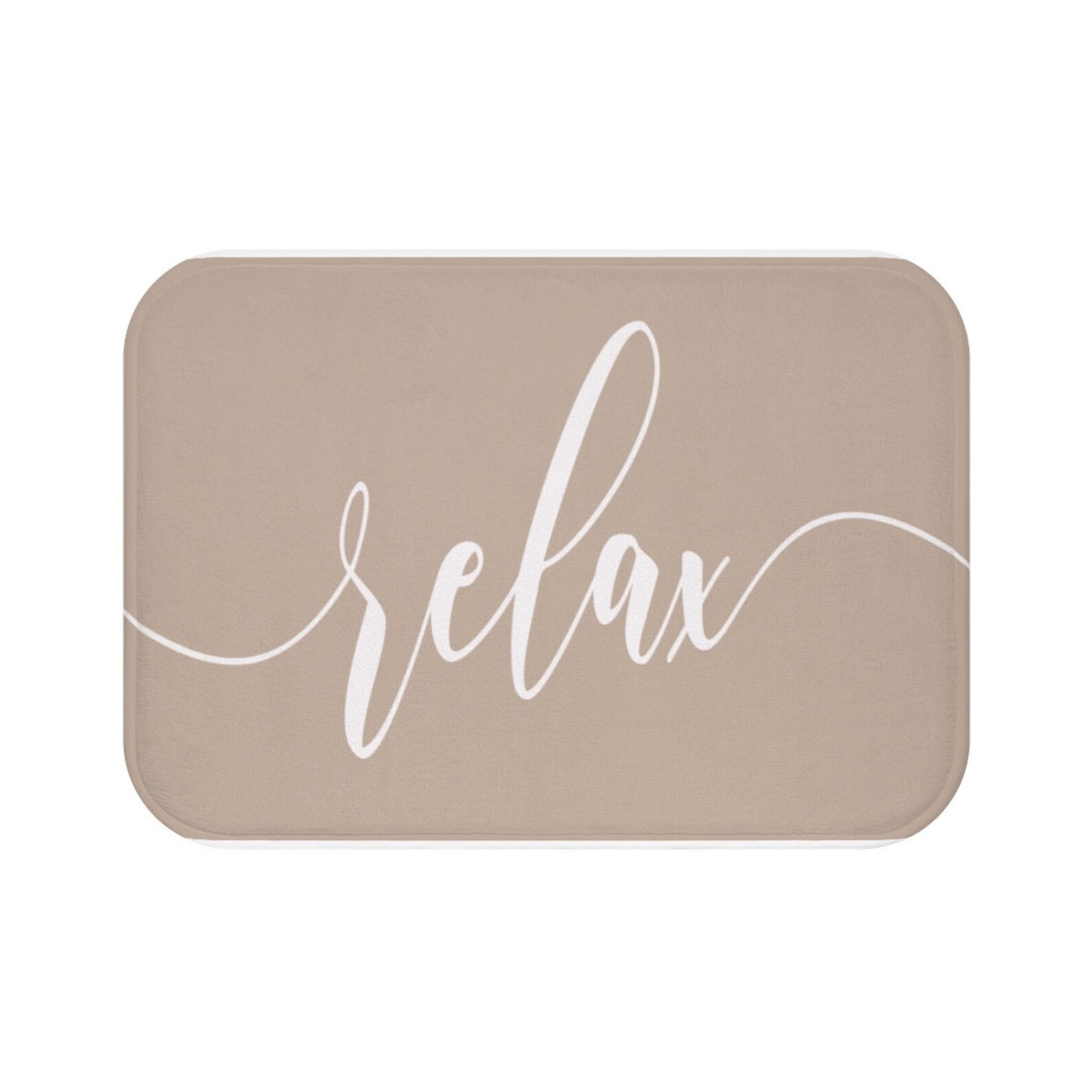 Beige Bath Mat Relax bathroom rug zen bath mat wave Etsy