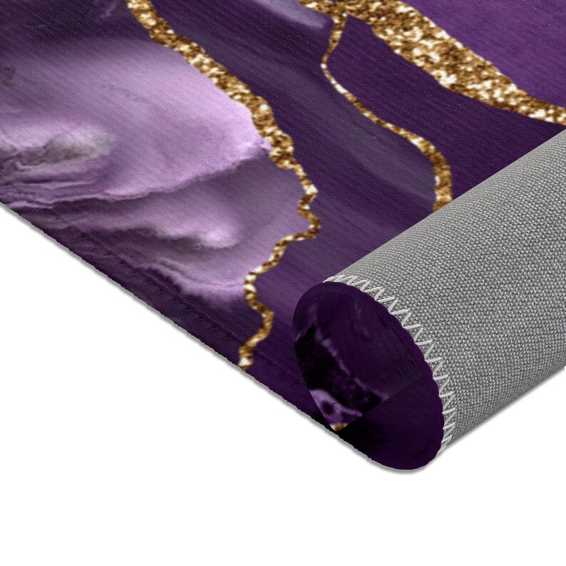 Violet Area Rug Pattern Boho Chic Area Rugs, Violet Lavender, Purple and Beige Agate, Marble ...