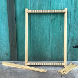 Hand Made Solid Wood Lap Loom - Tulip Tree Frame Loom, Weaving Loom