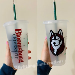 College Themed ~ Custom ~ Starbucks Cold Cup
