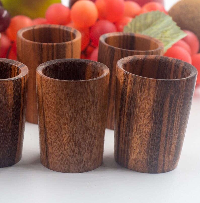 Wooden Shot Glass Handmade From Rare Exotic Brazilian Etsy