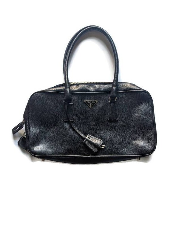Authentic Prada Purse • Black leather Prada Purse