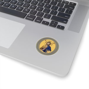 Adesivo Gesù Cristo / Fede ortodossa / Idea regalo / Regalo cristiano / Adesivi taglio bacio