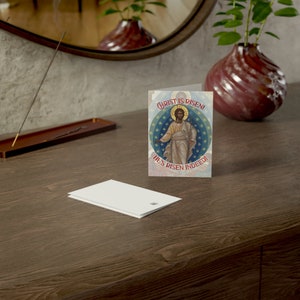 Christus ist auferstanden Grußkarten - 1, 10, 30 und 50 Packungen | -Orthodoxer Glaube | Pascha Fest | Ostern | Christliche Geschenkidee | Geschenkidee