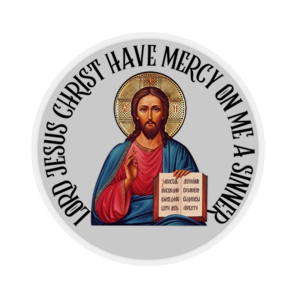 The Jesus Prayer | Orthodox Faith | Christian Gift Idea | Kiss-Cut Stickers