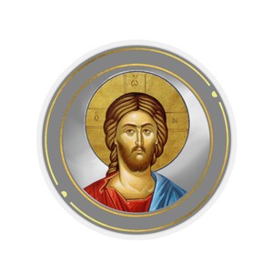 Adesivo Gesù Cristo / Fede ortodossa / Idea regalo / Regalo cristiano / Adesivi taglio bacio