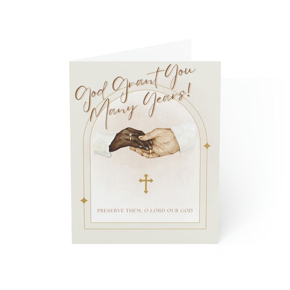 Dio ti conceda molti anni! Con messaggio di auguri di matrimonio