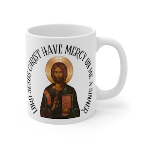 Het Jezusgebed | Orthodox geloof | Christelijk cadeau-idee | Keramische Mok 11oz