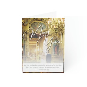 Molti anni! Biglietti d'auguri vuoti per matrimonio 2/fede ortodossa/sacramento del matrimonio/matrimonio cristiano/idea regalo cristiana