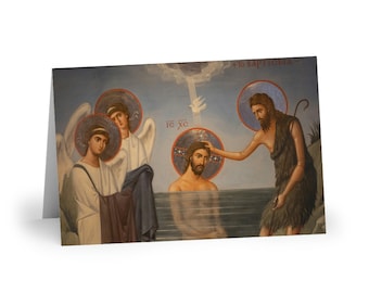 Orthodox Baptism Greetings Card 3 | God Grant You Many Years! | Holy Chrism | Orthodox Faith | Christian Baptism Card | Christian Gift Idea