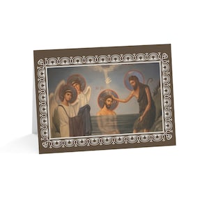 Taufkarte | Gott schenke Dir viele Jahre! | Heilige Chrisam | -Orthodoxer Glaube | Christliche Taufkarte | Christliche Geschenkidee