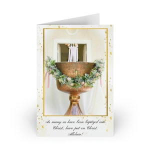 Carte de vœux de baptême orthodoxe 2 | Dieu t’accorde de nombreuses années ! | Foi orthodoxe |  Carte de baptême chrétien | Idée cadeau chrétienne