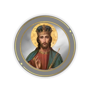 Adesivo Gesù Cristo / Fede ortodossa / Idea regalo / Regalo cristiano / Adesivi taglio bacio