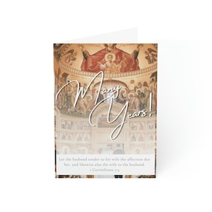 Molti anni! Biglietti d'auguri vuoti per matrimonio/fede ortodossa/sacramento del matrimonio/matrimonio cristiano/idea regalo cristiana