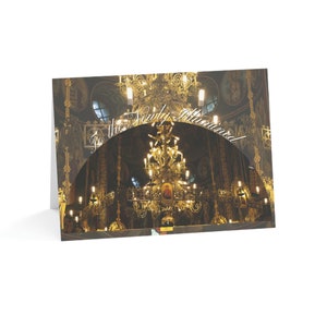 To The Newly Iluminated Grußkarte | Gott schenke Dir viele Jahre! | Heilige Chrisam | -Orthodoxer Glaube | Christliche Taufkarte | Geschenkidee