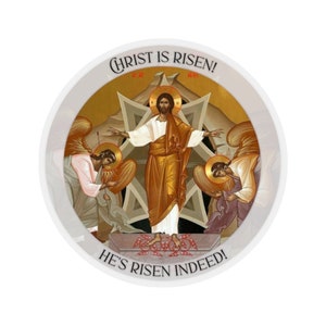 Opstanding van Christus 3 met paasgroet | Grote en Heilige Pascha | Orthodoxe | Opstanding Icoon | Christelijk cadeau-idee