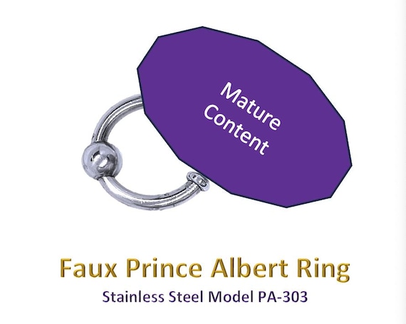Prince Albert Faux Piercing - Stainless Steel Jewellery (Model PA-303)