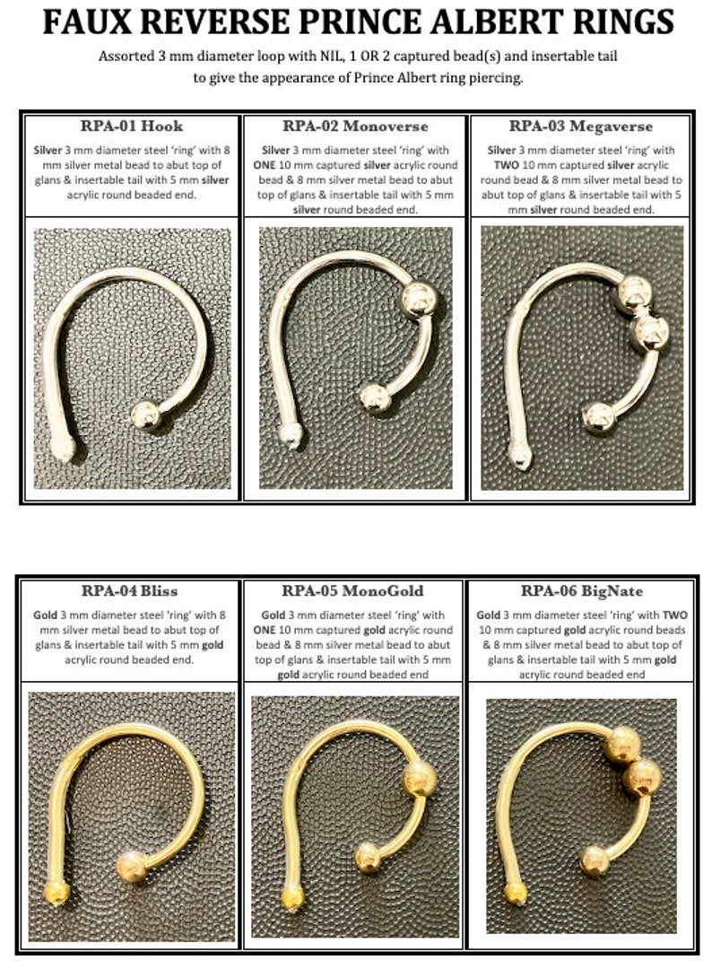 Faux Reverse Price Albert Ring Etsy Canada