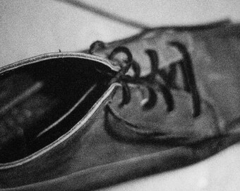Vintage 90s Shoe Photograph Print, Pentax K1000 Kodak Film