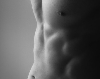 Male Form Abs, Self-Portrait 1