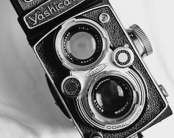 Yashica-Mat mediumformaat camerafotoafdruk – vintage analoge fotografiekunst