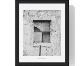 Broken - Framed Monochrome Photo