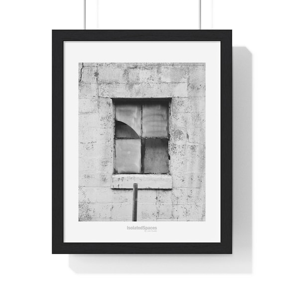 Broken - Framed Monochrome Photo