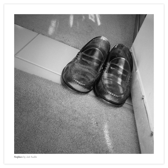 Neighbors, Old Shoes, Street Photo