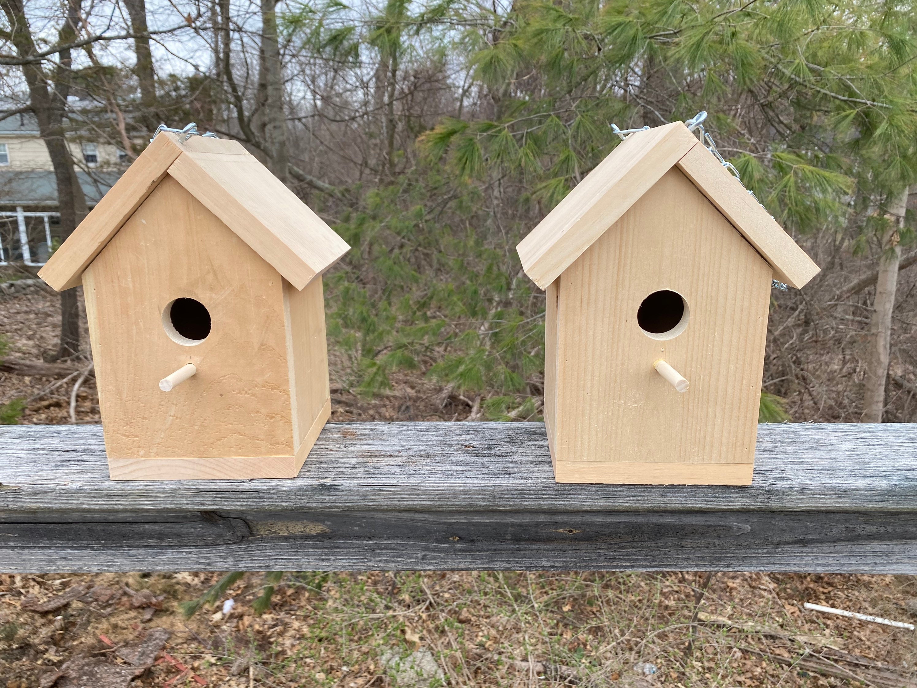 Wooden Birdhouse Etsy