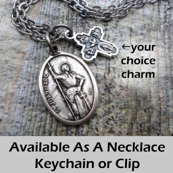 Joan of Arc Pendant Etsy