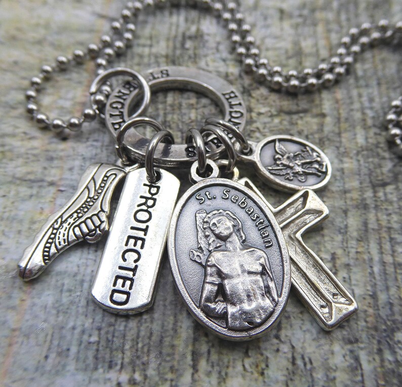St Sebastian Patron Saint Of Running Track Strength Based Etsy
