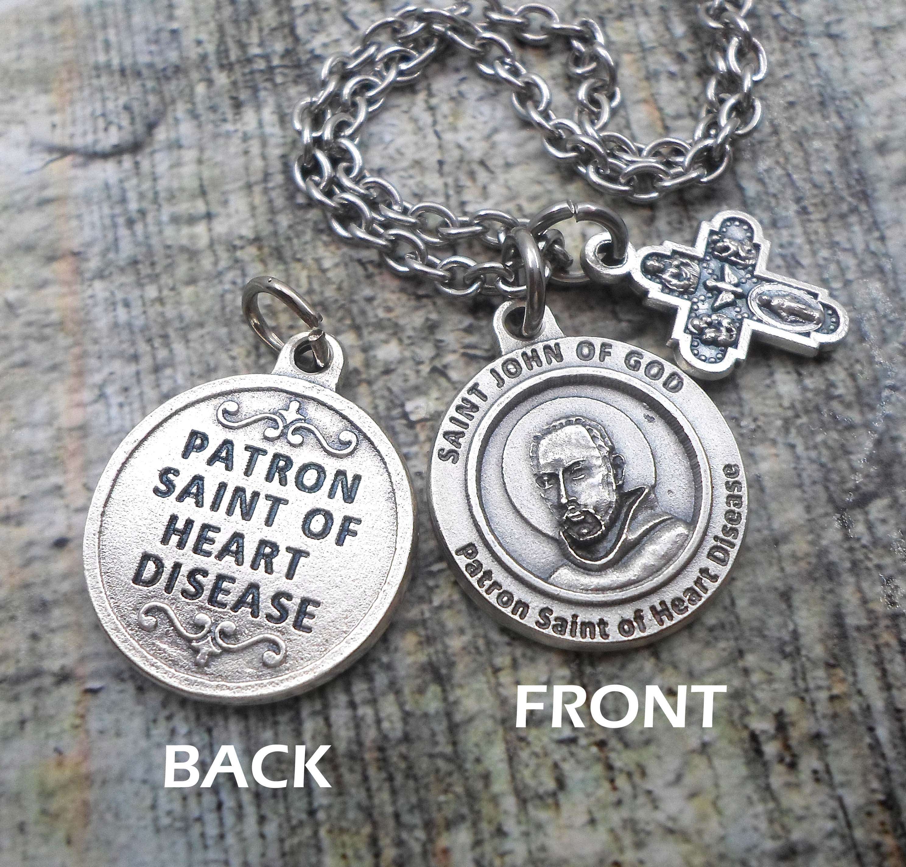 St. John of God Patron Saint of Heart Disease Charm Etsy
