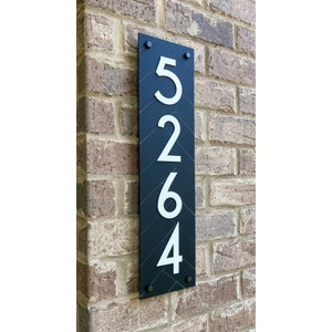 Address Sign, House Number Sign, Vertical or Horizontal Acrylic House Numbers for Outside