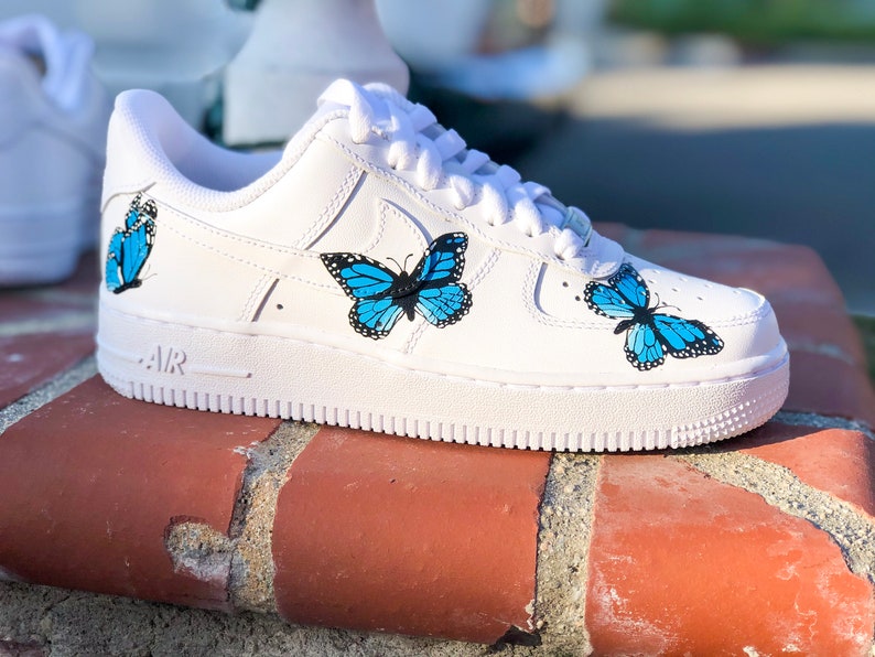 customized butterfly air force 1