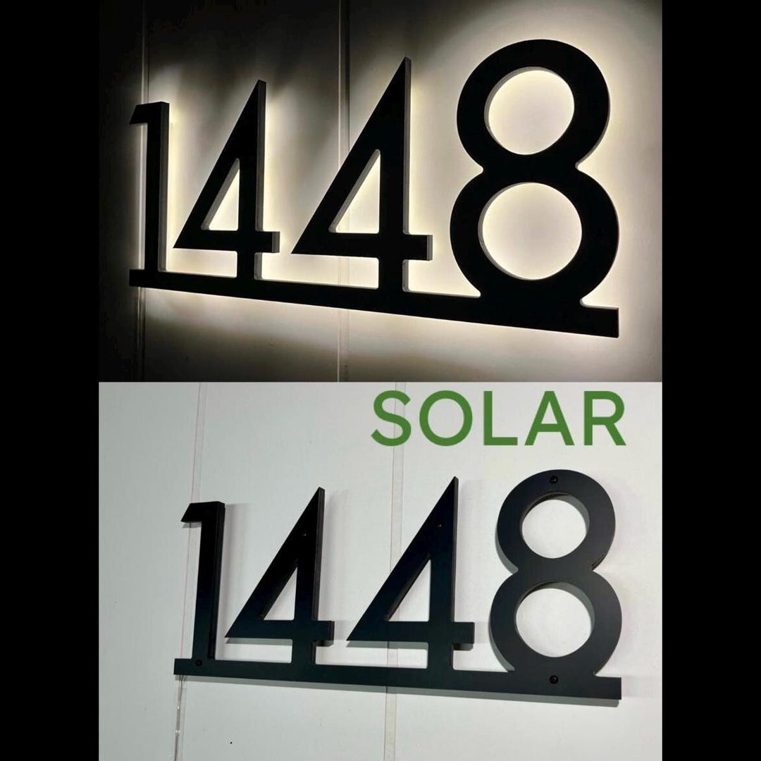Personalized Address Plaque Sign Cast Metal - Custom House Number Plaque Sign,House Address Numbers For House Address