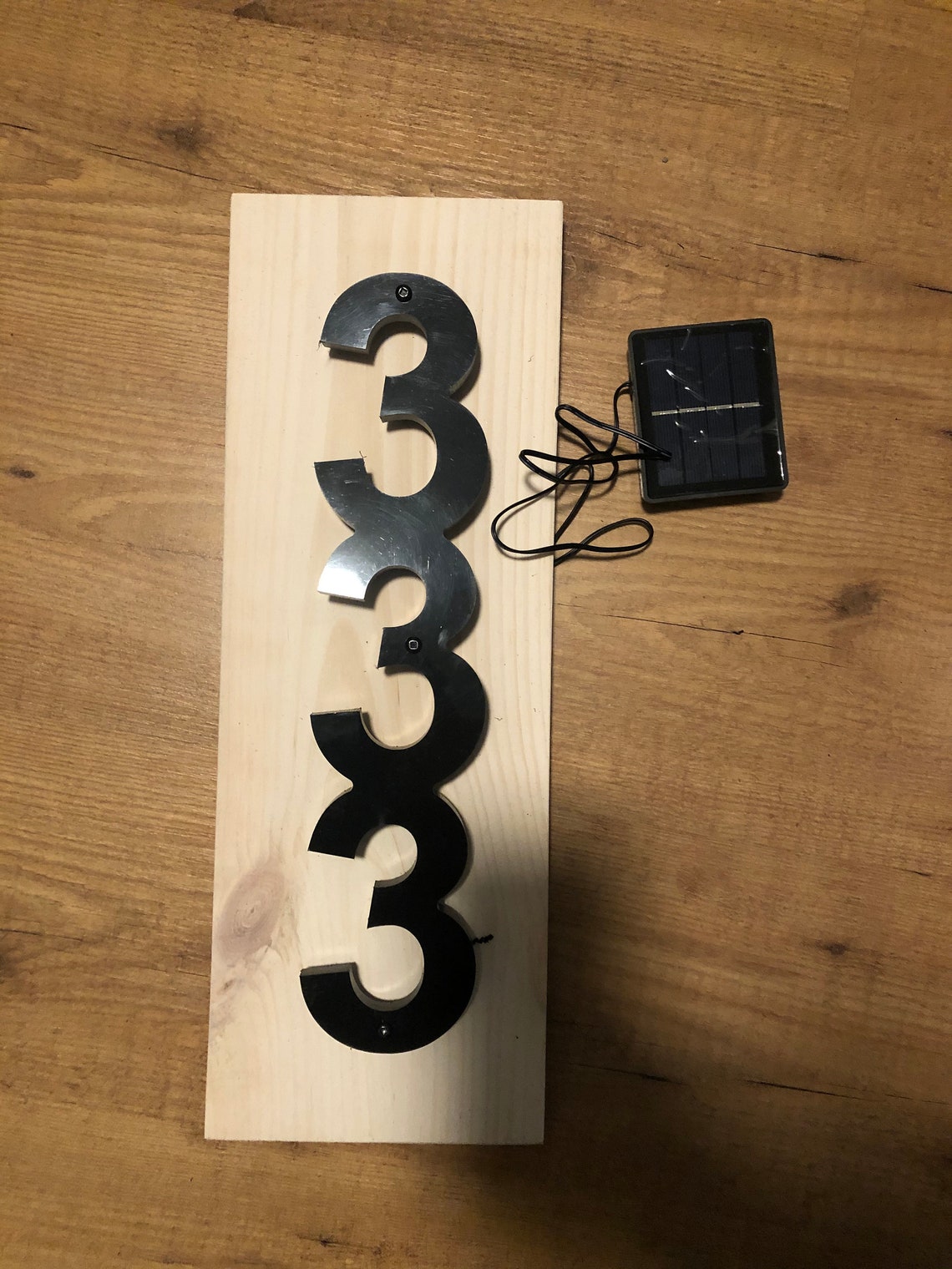 backlit house numbers