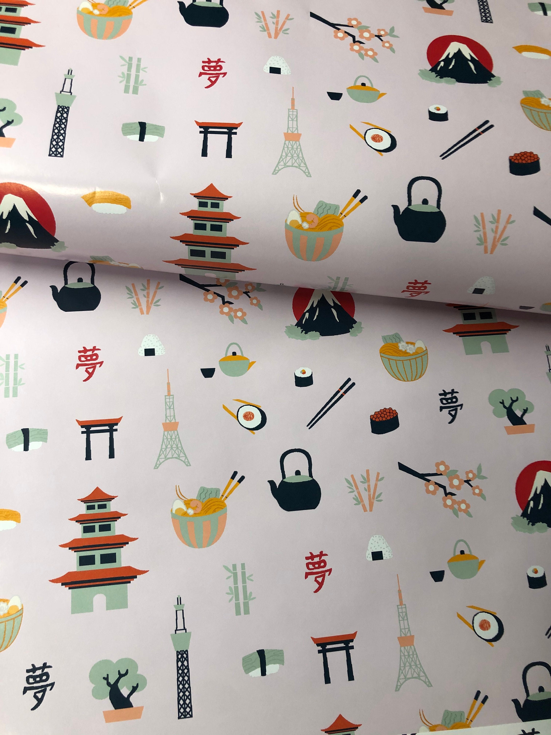 Tokyo Japan Wrapping Paper Gift Wrap Etsy UK