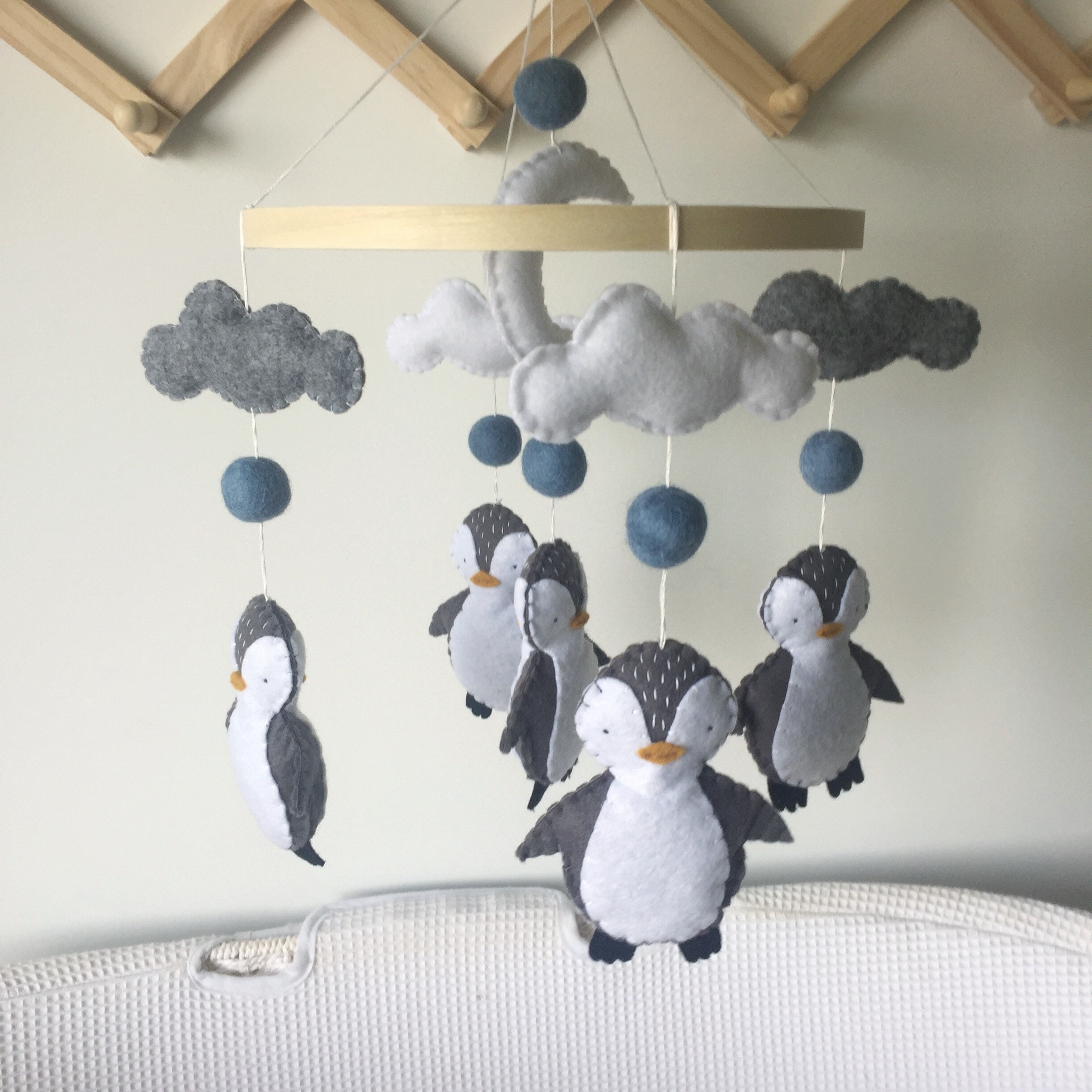 Penguin Mobile Penguin Decor Nursery Mobile Nursery Decor Etsy