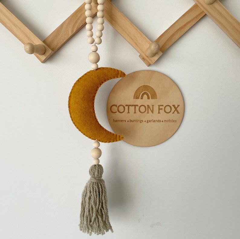 Boho Moon Wall Hanging Boho Decor Moon Decor Nursery Decor Etsy Australia