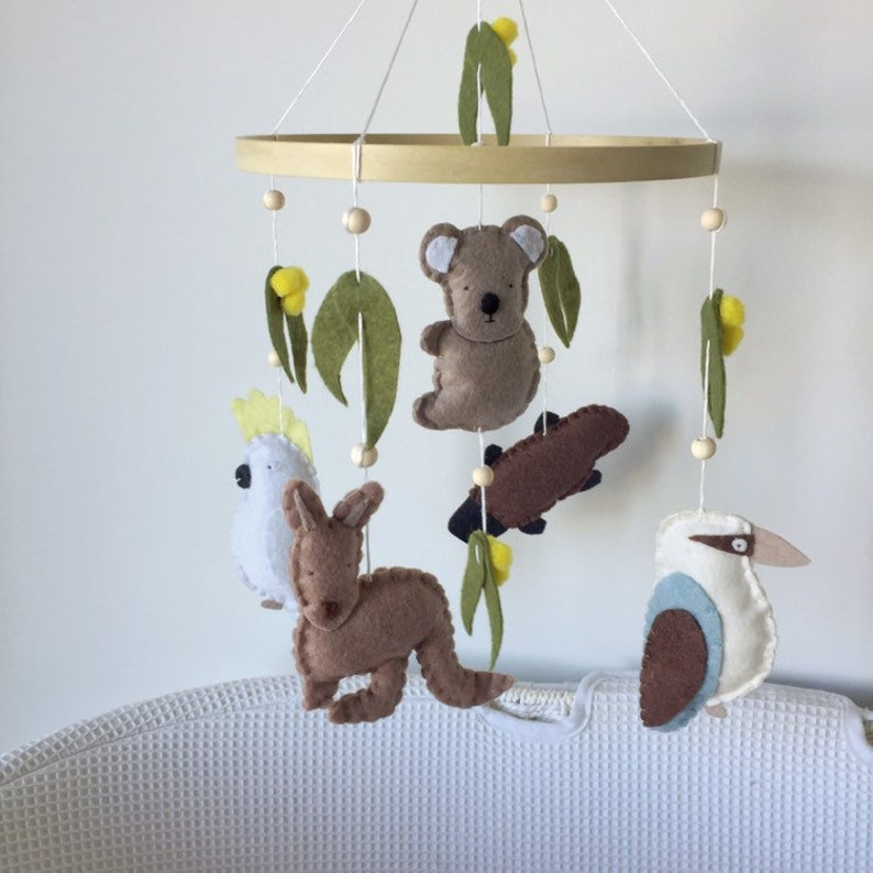 Australian animal mobile Nursery mobile Australian animal Etsy