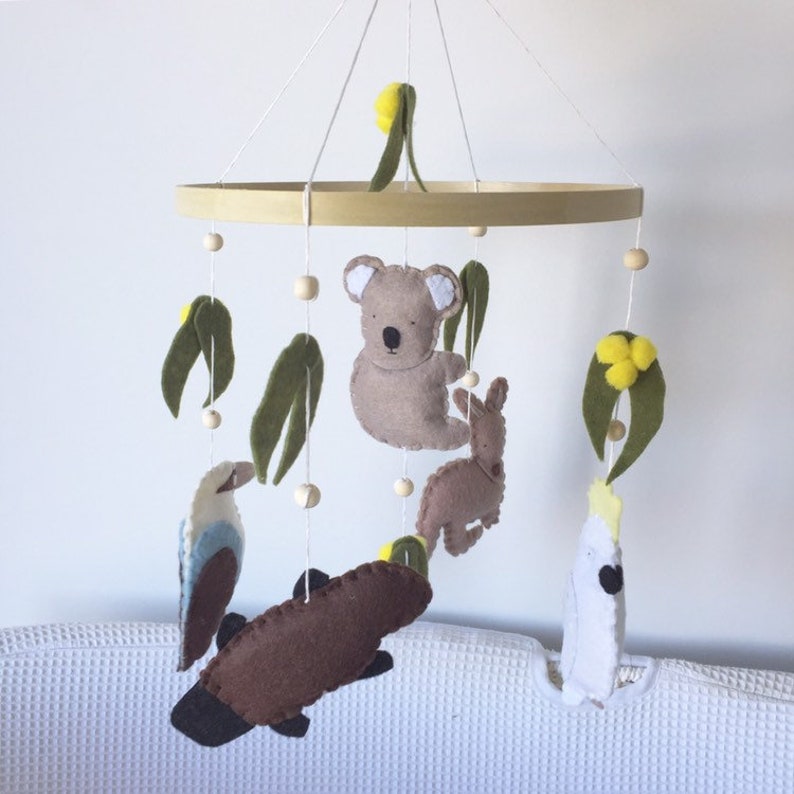 Australian animal mobile Nursery mobile Australian animal Etsy